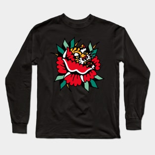 Tiger and rose Long Sleeve T-Shirt